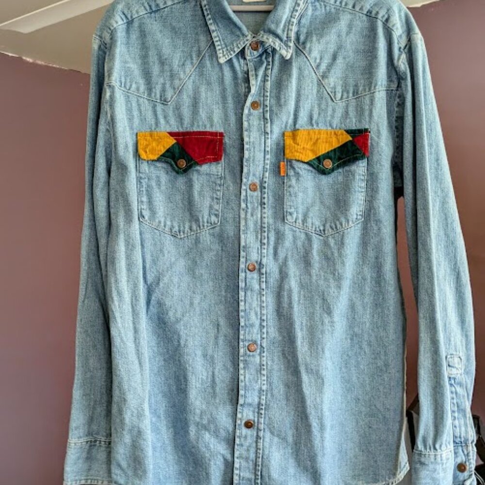 Levi's Vintage Orange Tab Western Corduroy Button-up
